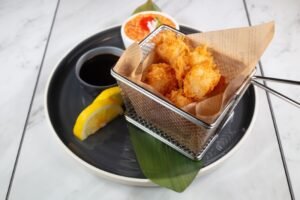 Spicy Salmon Pizza Bite