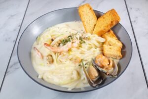 Spicy Seafood Cream Udon